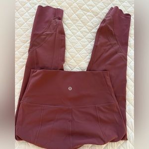 Lululemon Vintage Plum high rise leggings